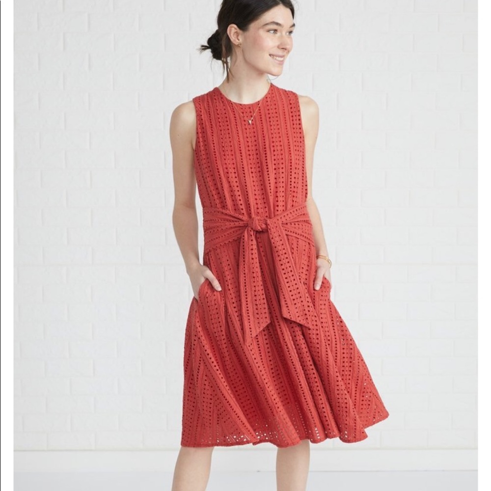 Brand New Amour Vert Red Dress with Pockets!!!